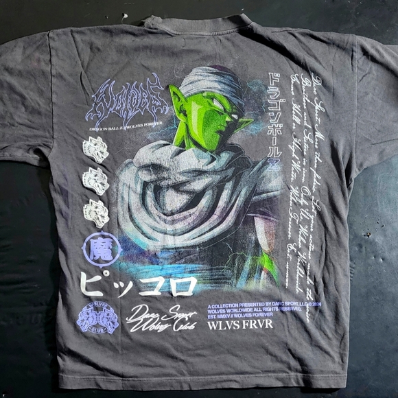 Darc Sport Other - Darc Sport Dragon Ball Z Piccolo "Premium" Oversized Unisex Tee Wolf Gray XL